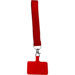 Cellphone Petersham Wrist Lanyard Red